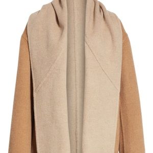 vince reversible shawl collar coat